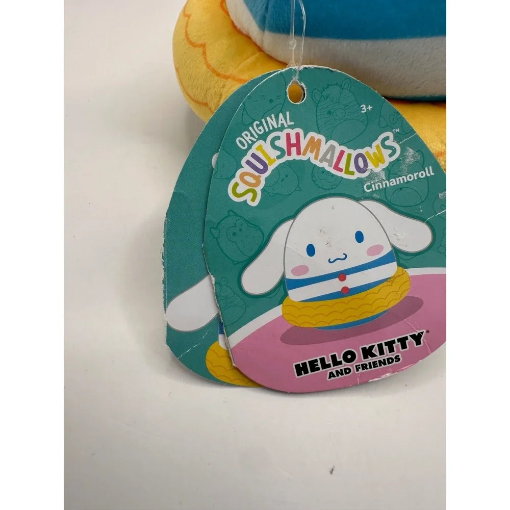Cinnamoroll Squishmallows Plush Lot of 2 Swimming Swimsuit Donut Shop Sanrio